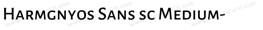 Harmgnyos Sans sc Medium字体转换